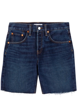 RE/DONE raw-cut denim shorts - Blue