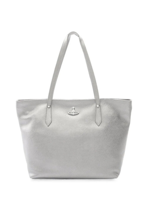 Vivienne Westwood Pre-Owned 2020s Orb leather shoulder bag - Grey