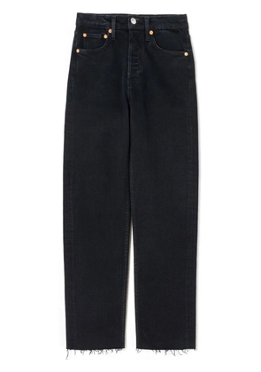 RE/DONE 70s Stove Pipe high-waisted jeans - Black