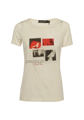 Dolce & Gabbana Pre-Owned Marilyn Monroe-print T-shirt - Neutrals