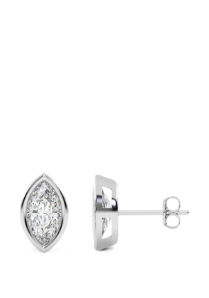 Diamond Essentials post-back-fastening diamond earrings - Silver
