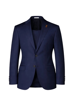Pal Zileri logo-plaque wool blazer - Blue