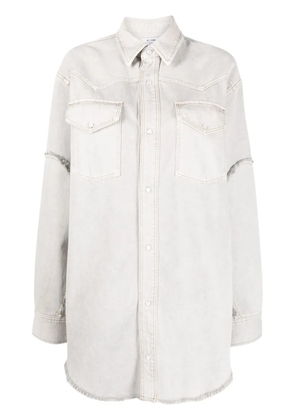RE/DONE oversized denim shirt jacket - Neutrals
