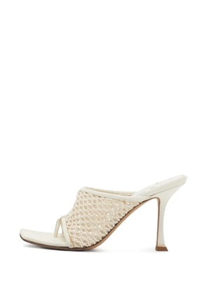 Jimmy Choo Pre-Owned mesh thong sandals - Neutrals
