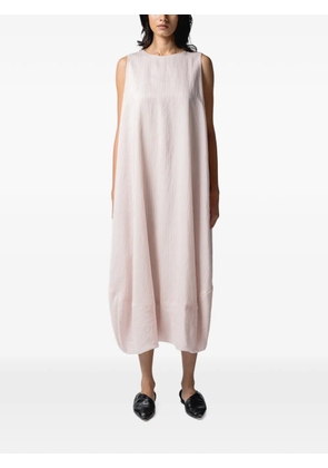 Muller Of Yoshiokubo stripe back-open midi dress - Pink