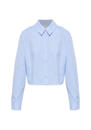Gestuz cropped long-sleeve shirt - Blue