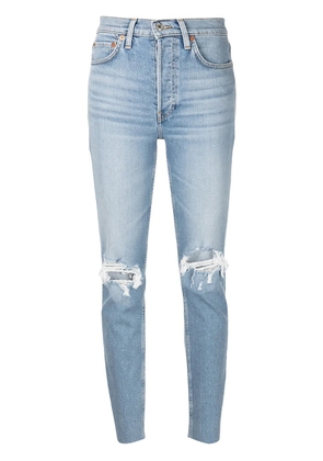 RE/DONE Comfort Stretch ripped jeans - Blue