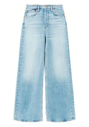 RE/DONE wide-leg cropped jeans - Blue