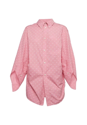 Balenciaga Pre-Owned BB print oversized shirt - Pink