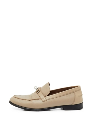 Hermès Pre-Owned Destin leather loafers - Neutrals