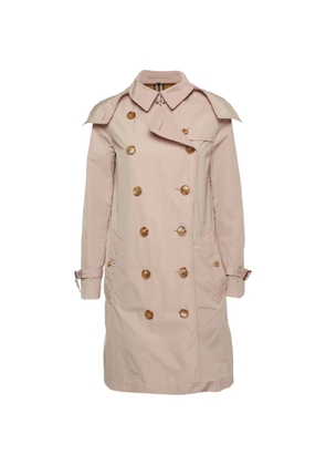 Burberry Pre-Owned hooded double-breasted trench coat - Neutrals
