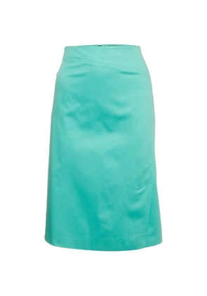 Marina Rinaldi topstitched midi skirt - Green