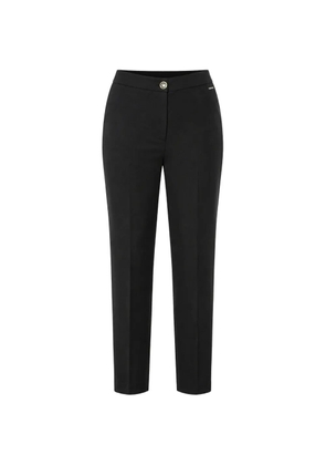 Just Cavalli pressed-crease split-hem trousers - Black
