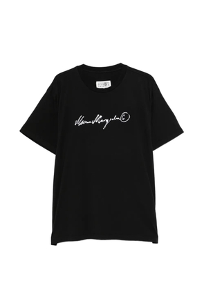 MM6 Maison Margiela logo-print T-shirt - Black