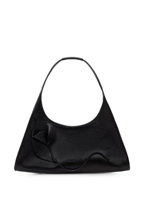 Pollini Amonet flower-appliqué tote bag - Black
