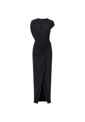 Rick Owens Ares draped maxi dress - Black