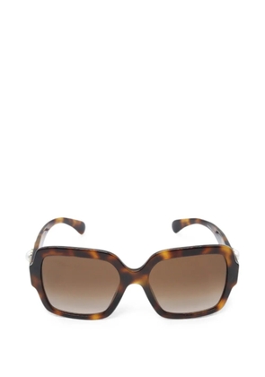 CHANEL Pre-Owned 1986-1988 tortoiseshell-effect square-frame sunglasses - Brown