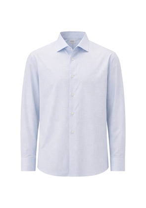 Pal Zileri check-pattern long-sleeve shirt - Blue