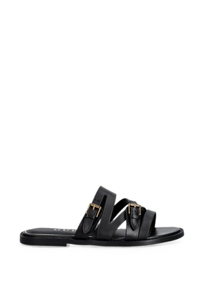 GUESS USA buckle-fastening leather sandals - Black