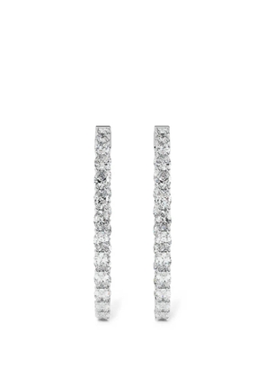 Diamond Essentials diamond hoop earrings - Silver