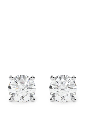 Diamond Essentials lab-grown diamond stud earrings - Silver