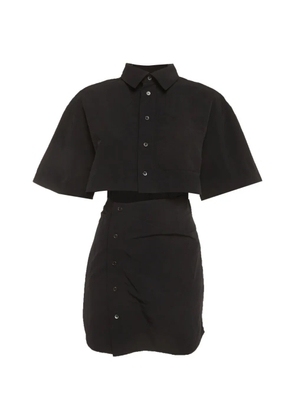 Jacquemus Pre-Owned twisted mini dress - Black