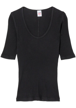 RE/DONE scoop-neck cotton top - Black