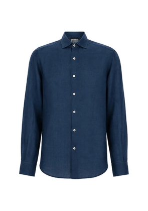 MC2 Saint Barth long-sleeved linen shirt - Blue