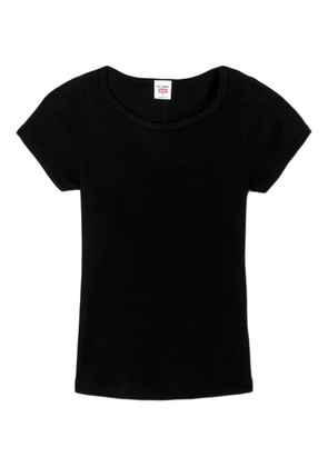 RE/DONE ribbed round-neck tee - Black