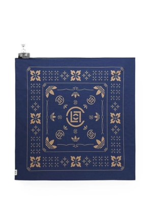 adidas x CLOT geometrical logo-print metal-ring scarf - Blue
