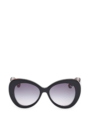 PUCCI geometric-frame logo-print sunglasses - Black
