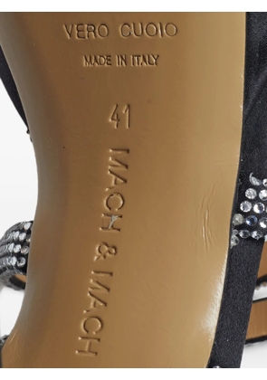 MACH & MACH Sydney crystal-embellished sandals - Black