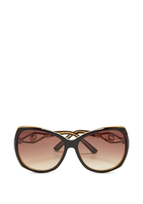 Gucci Pre-Owned oversized sunglasses - Brown
