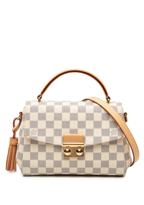 Louis Vuitton Pre-Owned 2016 Damier Azur Croisette satchel - White
