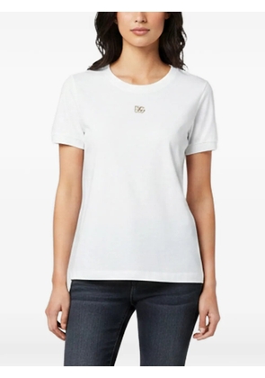 Dolce & Gabbana Pre-Owned DG crystal-logo T-shirt - White