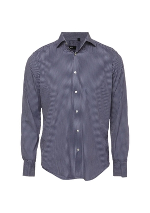 BOSS check-pattern shirt - Blue