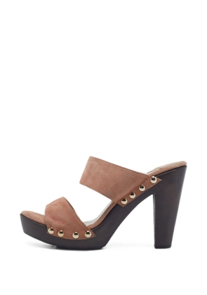 Jimmy Choo Pre-Owned studded suede sandals - Pink