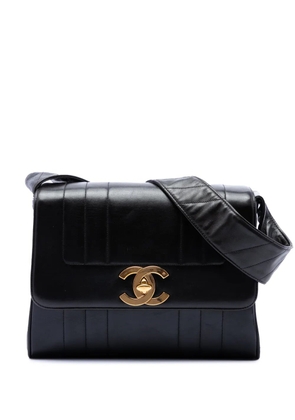 CHANEL Pre-Owned 1991-1994 Vertical Quilt Lambskin Flap crossbody bag - Black