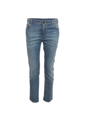 Brunello Cucinelli faded-effect skinny jeans - Blue