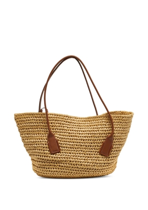Bottega Veneta Pre-Owned Arco woven tote bag - Neutrals