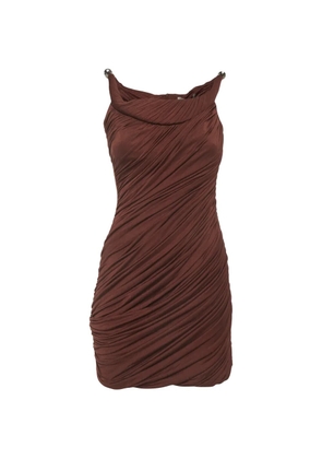 CHATS BY C.DAM draped mini dress - Red
