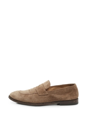 Brunello Cucinelli Vintage suede loafers - Brown