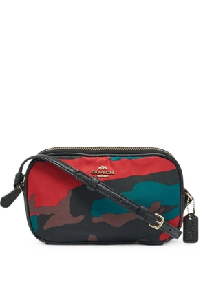 Coach camo-print double-zip cross body bag - Black
