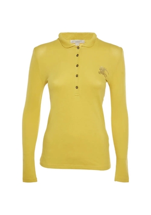 Burberry Pre-Owned embellished-logo polo shirt - Yellow
