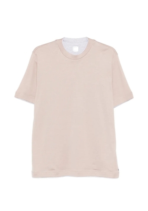 Eleventy crewneck trim T-shirt - Neutrals