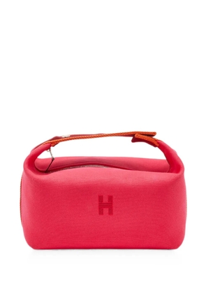 Hermès Pre-Owned large Bride-a-Brac Hibiscus pouch - Pink