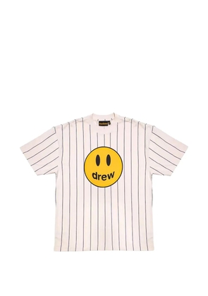 Drew pinstripe T-shirt - White