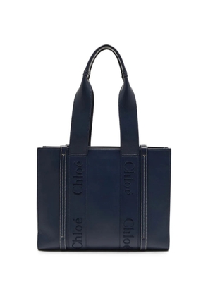 Chloé Pre-Owned medium Woody tote bag - Blue