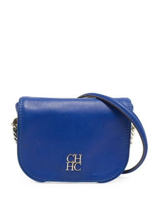 Carolina Herrera Vintage Baltazar flap cross body bag - Blue