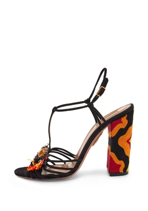 Aquazzura Samba embellished sandals - Black